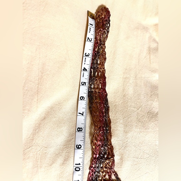 Vintage metal knit lace belt.